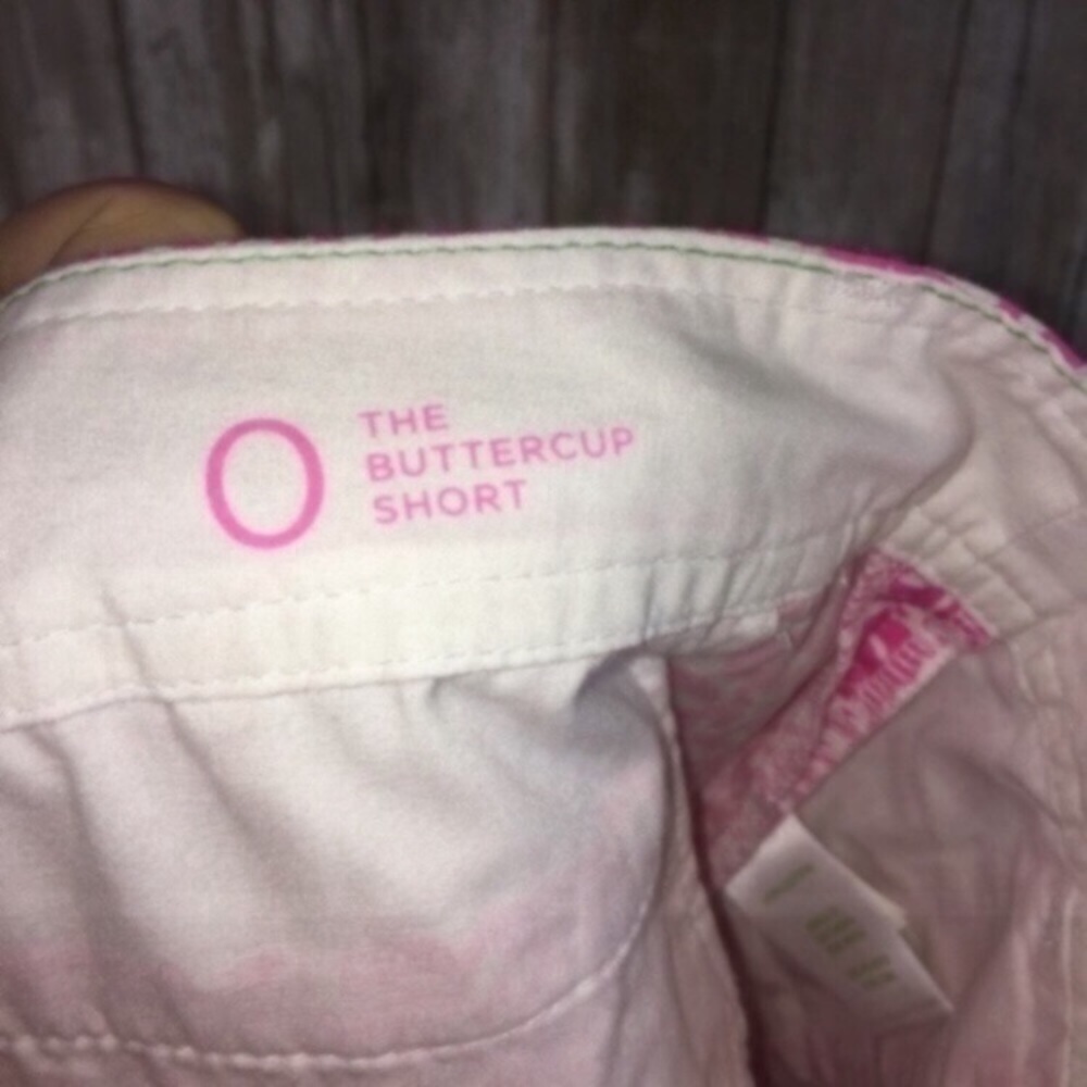Lilly Pulitzer Pink Buttercup Scalloped Shorts - Picture 9 of 10